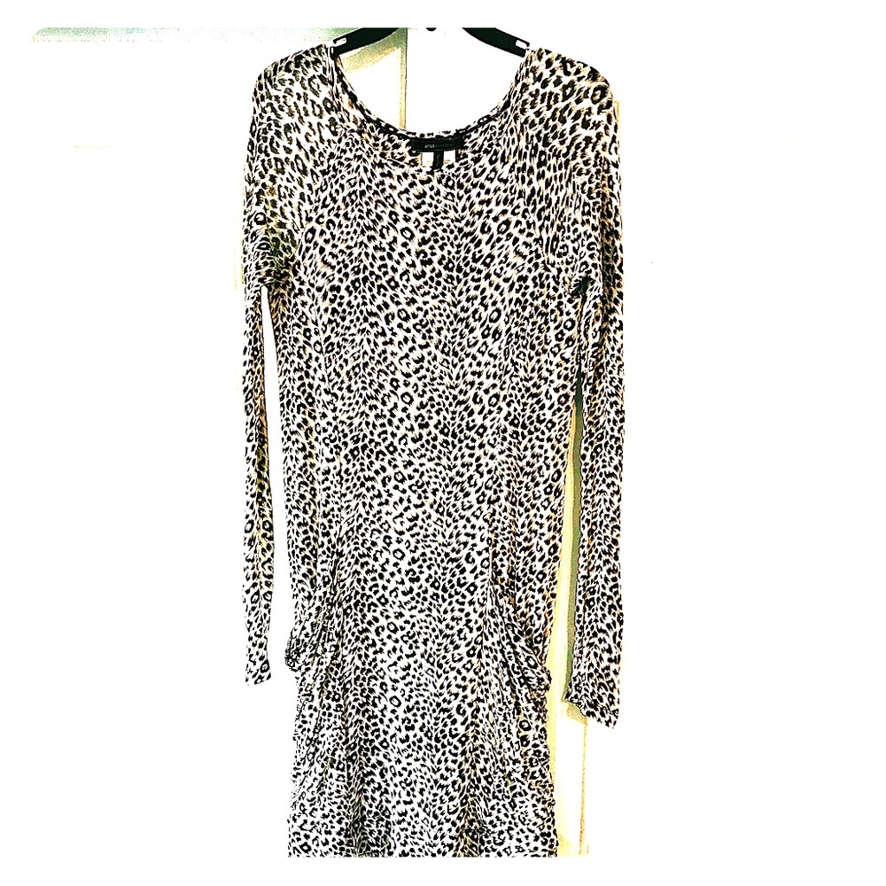 BCBG Max Azria Leopard Sweater Dress